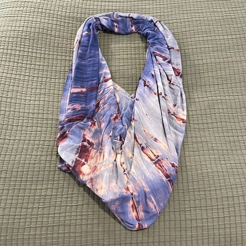 Covered Goods Womens Multi‎ Use Nursing Cover OS Tie Dye Breast Feeding Stretch